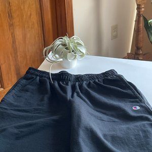 Champion Black Cut-Off Sweatshorts Size XL